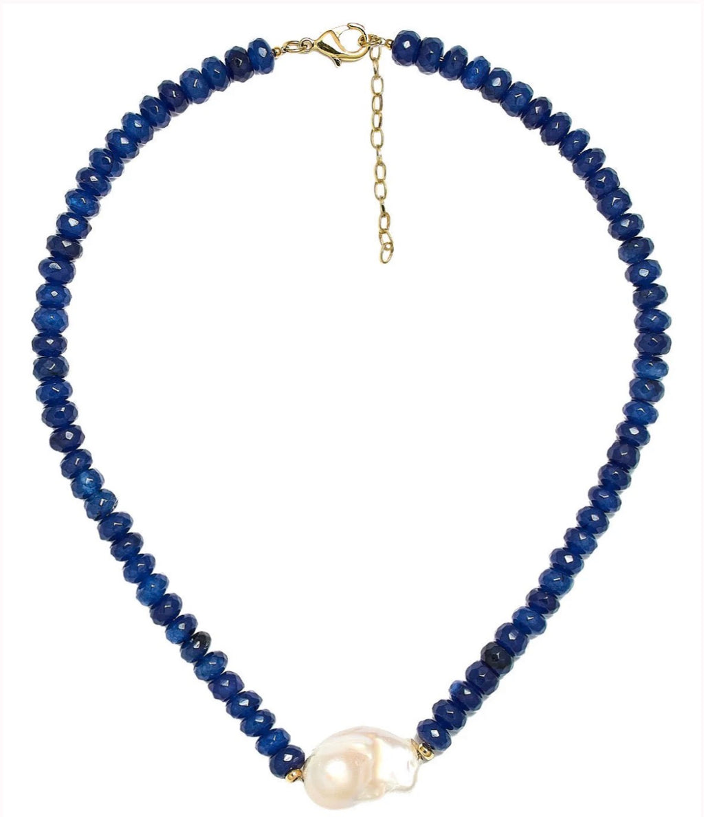 Lisi Lerch Susie Quartz Beaded Necklace with Freshwater Pearl