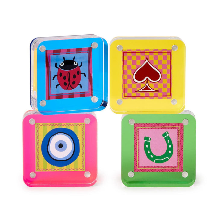 Twos Company 3x3 Acrylic Magnetic Frames Set Of Four