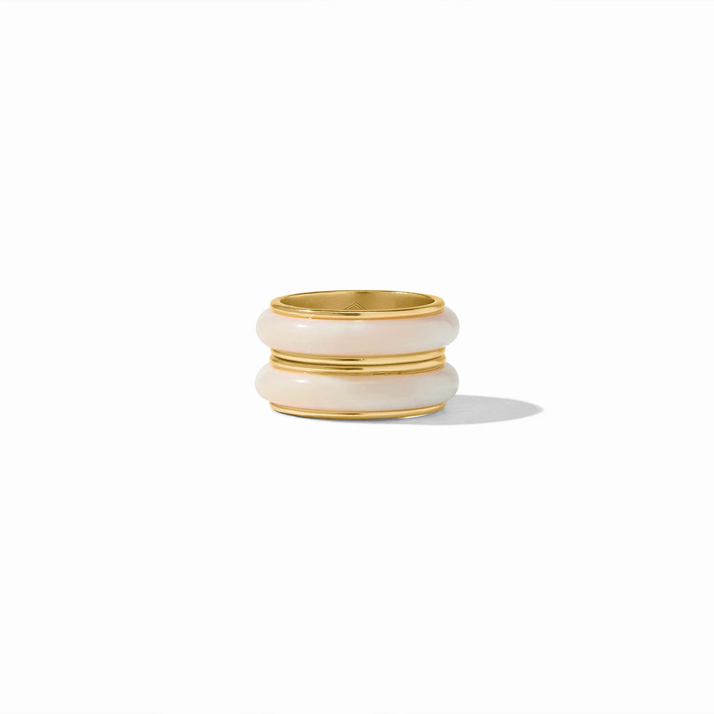 Julie Vos Carnaby Duet Ring Colette Alabaster