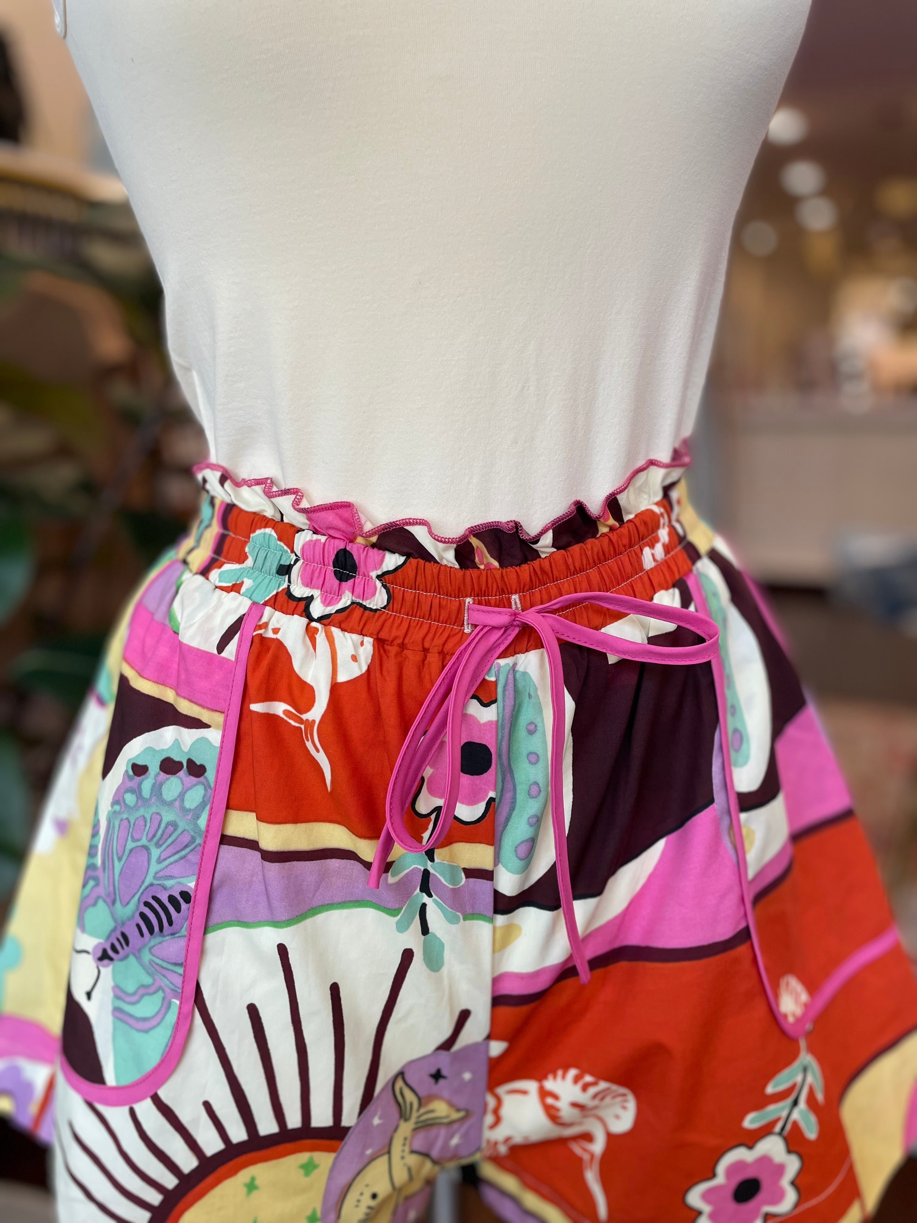 Ciebon Printed Pocket Shorts