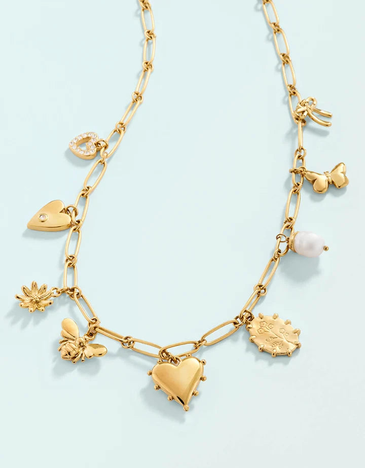Spartina 449 SP Sweet Charm Necklace 18” Gold