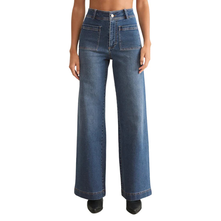 Z Supply Bradley Denim Pant Vintage Indigo