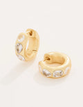 Spartina Manor Crystal Gem Hoop Earring