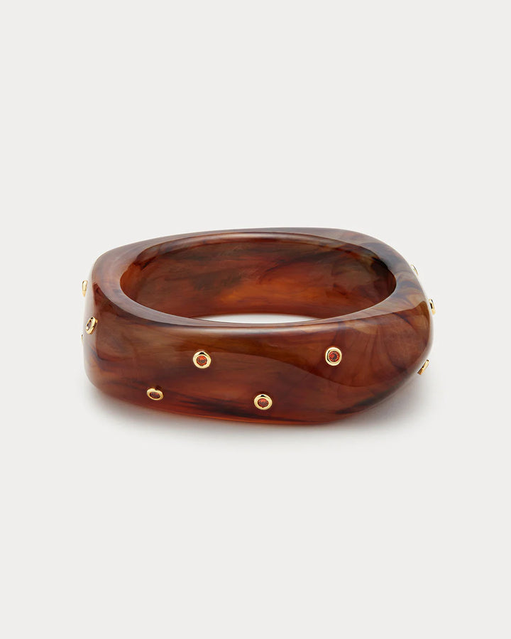 Luv AJ The Ibiza Lucite Gold Cuff