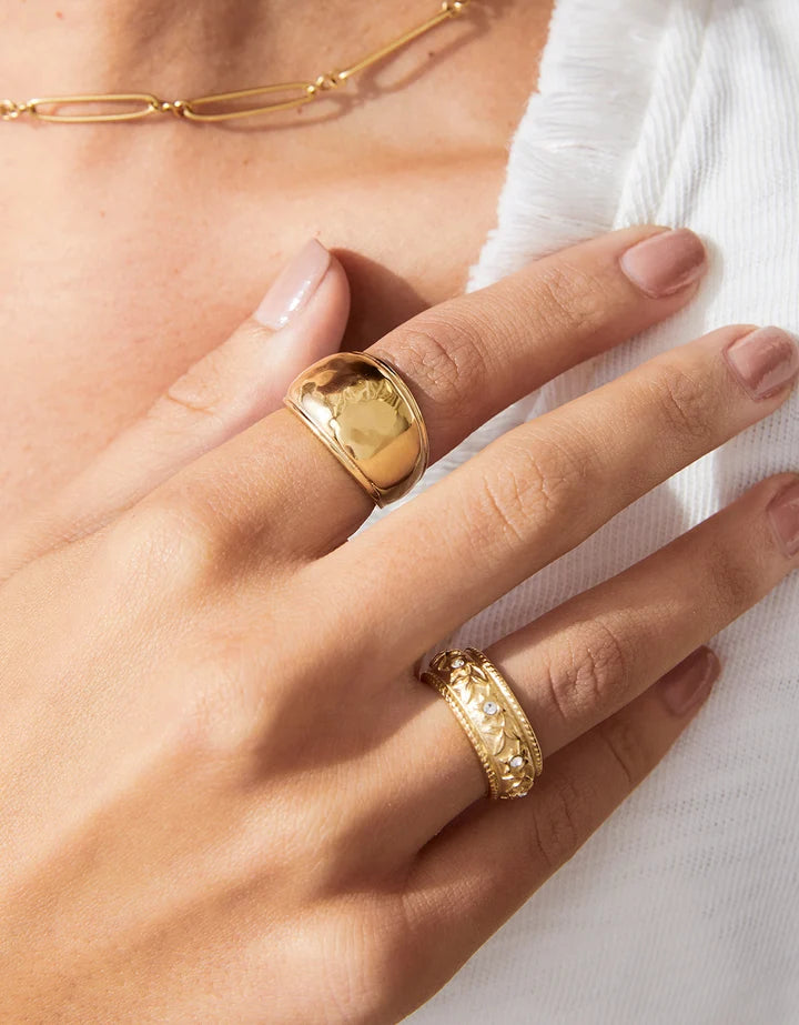 Spartina 449 SP Hamilton Ring Crystal Gold