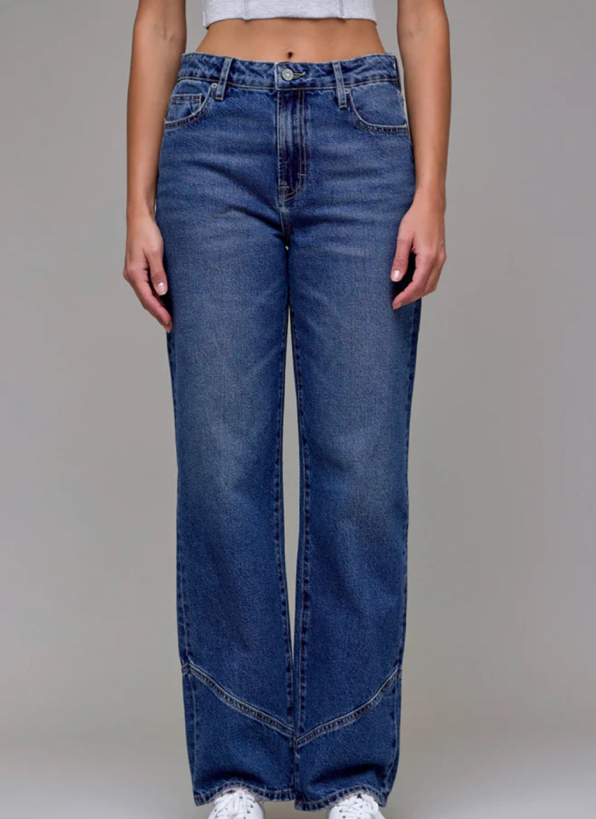 Hidden Ella Stitched Dark Wash Jean