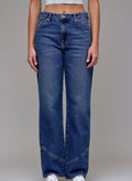 Hidden Ella Stitched Dark Wash Jean