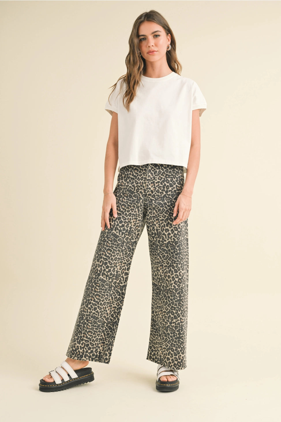 Miou Muse Washed Short Sleeve Top