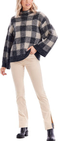 Jenson Plaid Sweater - Black/Cream
