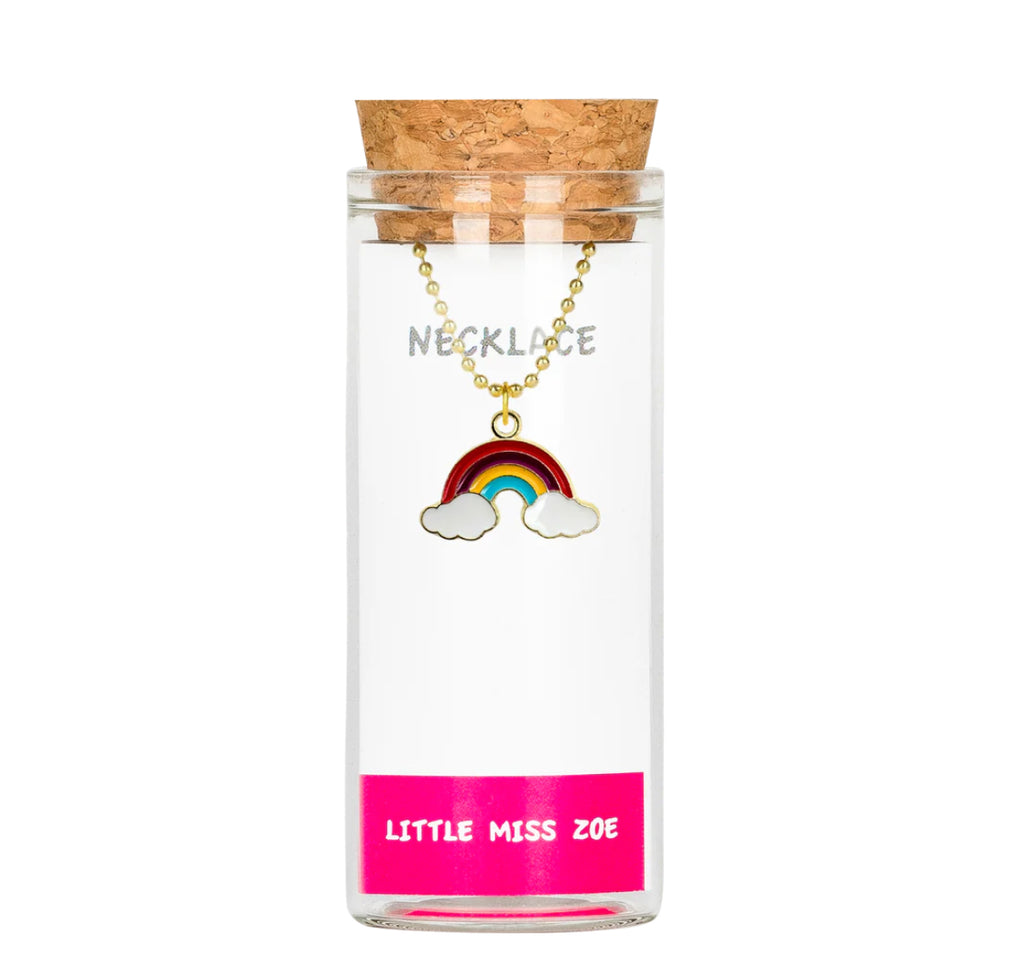 Little Miss Zoe Charm Necklace In Glass Bottle