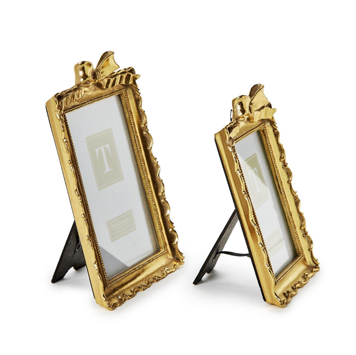 Twos Company Gold Bow Frames Set Of Two
