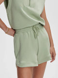 Varley Ollie High Rise Shorts Snow Sage 3.5”