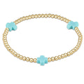 Enewton Extend Cross Turquoise Gold 3MM