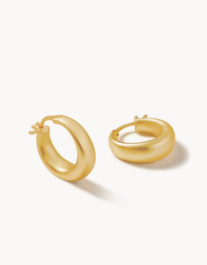 Spartina 449 Mod Ballon Hoop Earrings Gold