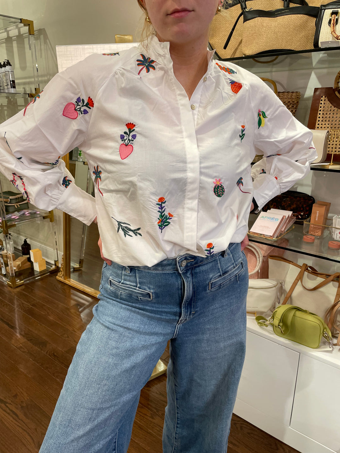 Emily Lovelock Embroidered Summer Blouse