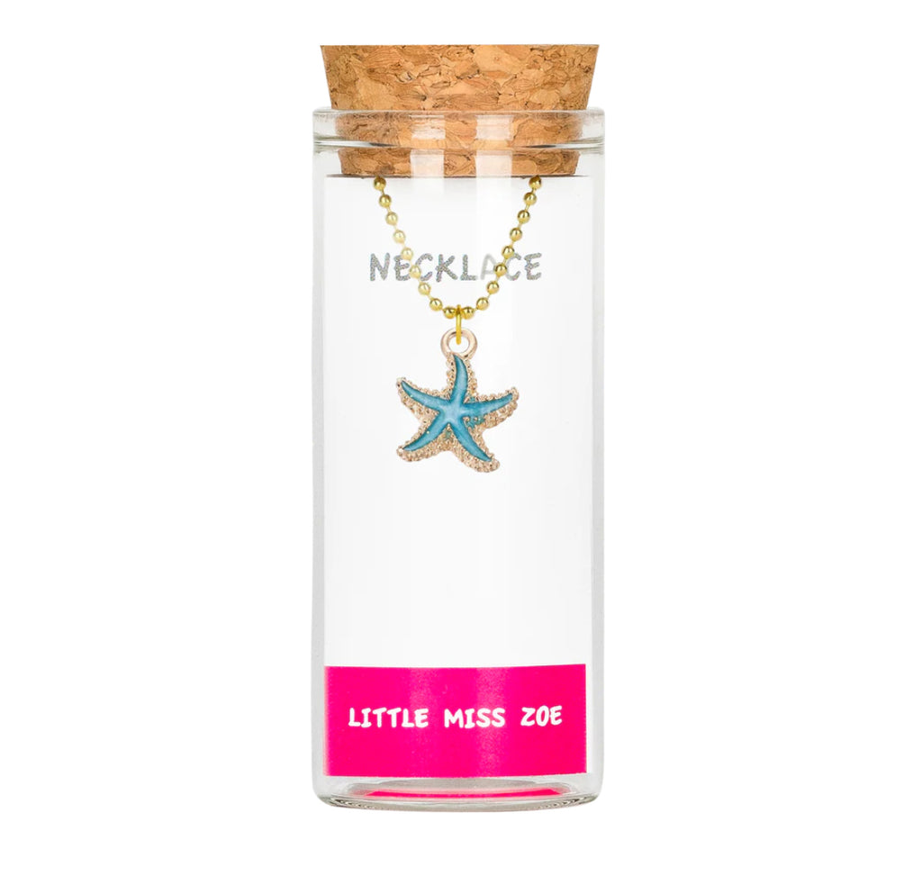 Little Miss Zoe Charm Necklace In Glass Bottle
