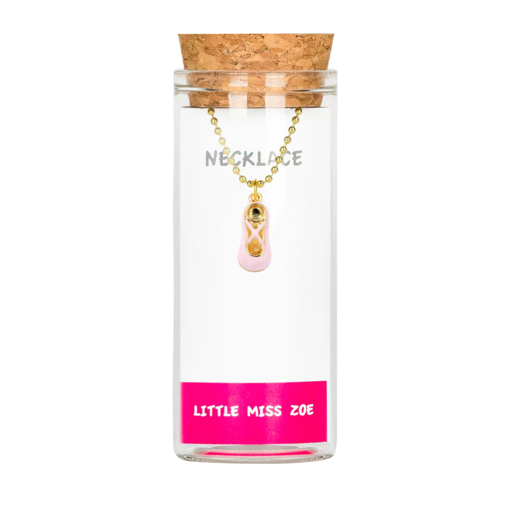 Little Miss Zoe Charm Necklace In Glass Bottle