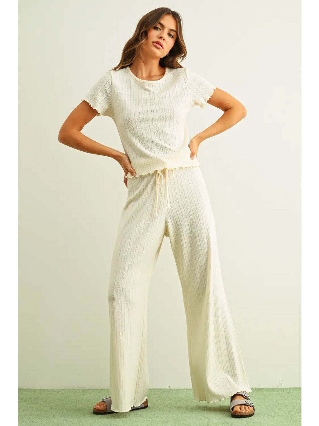 Miou Muse Pointelle Pants