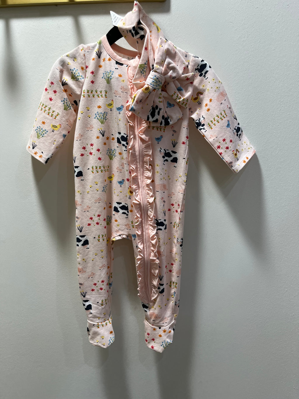 Mudpie Farm Print Onesie