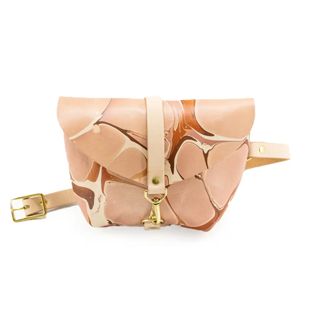 Glad & Young Big Sister Fanny Pack Marbled Neutral