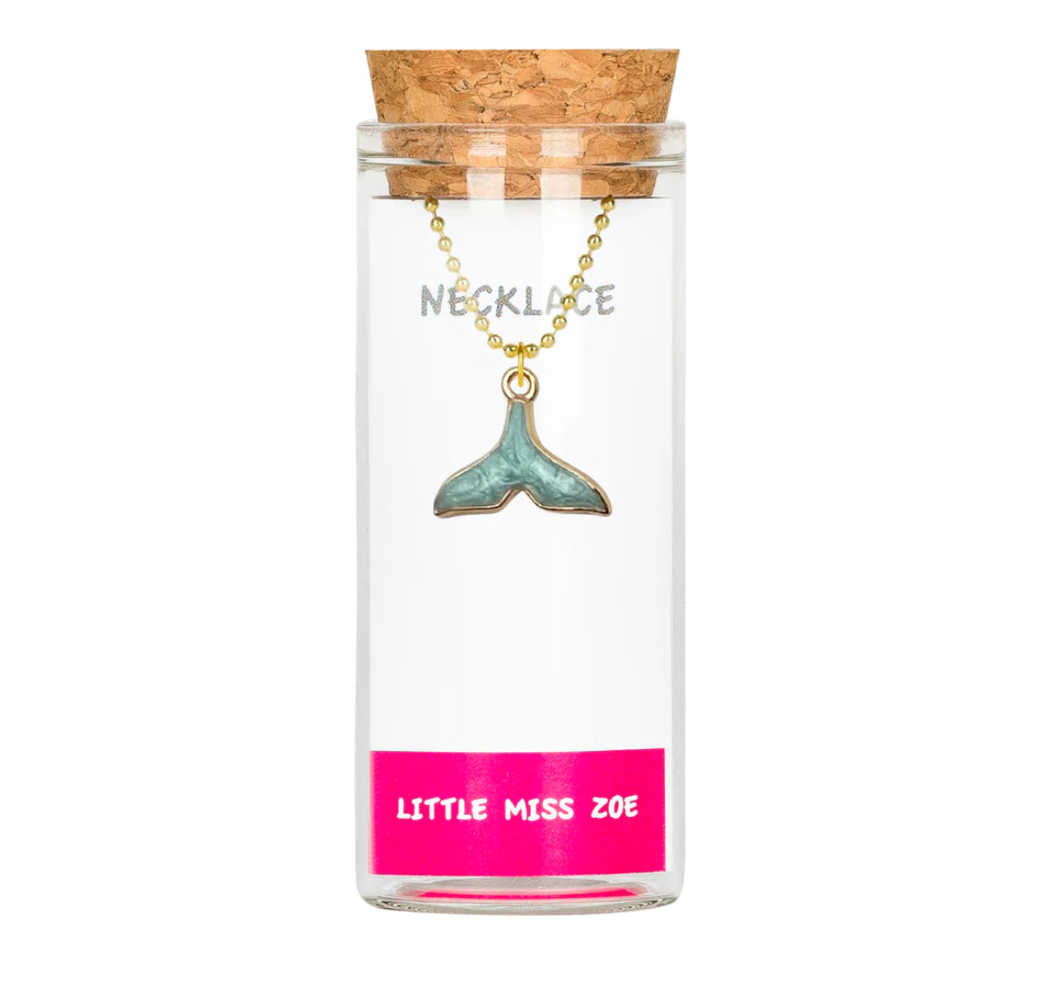 Little Miss Zoe Charm Necklace In Glass Bottle