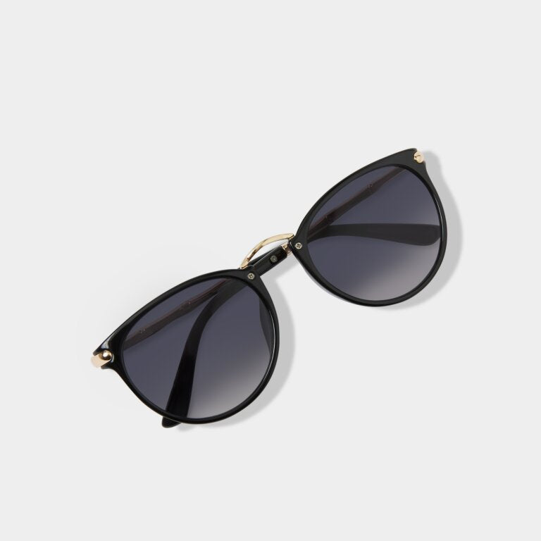 Katie Loxton Santorini With Bamboo Arm Black Sunglasses