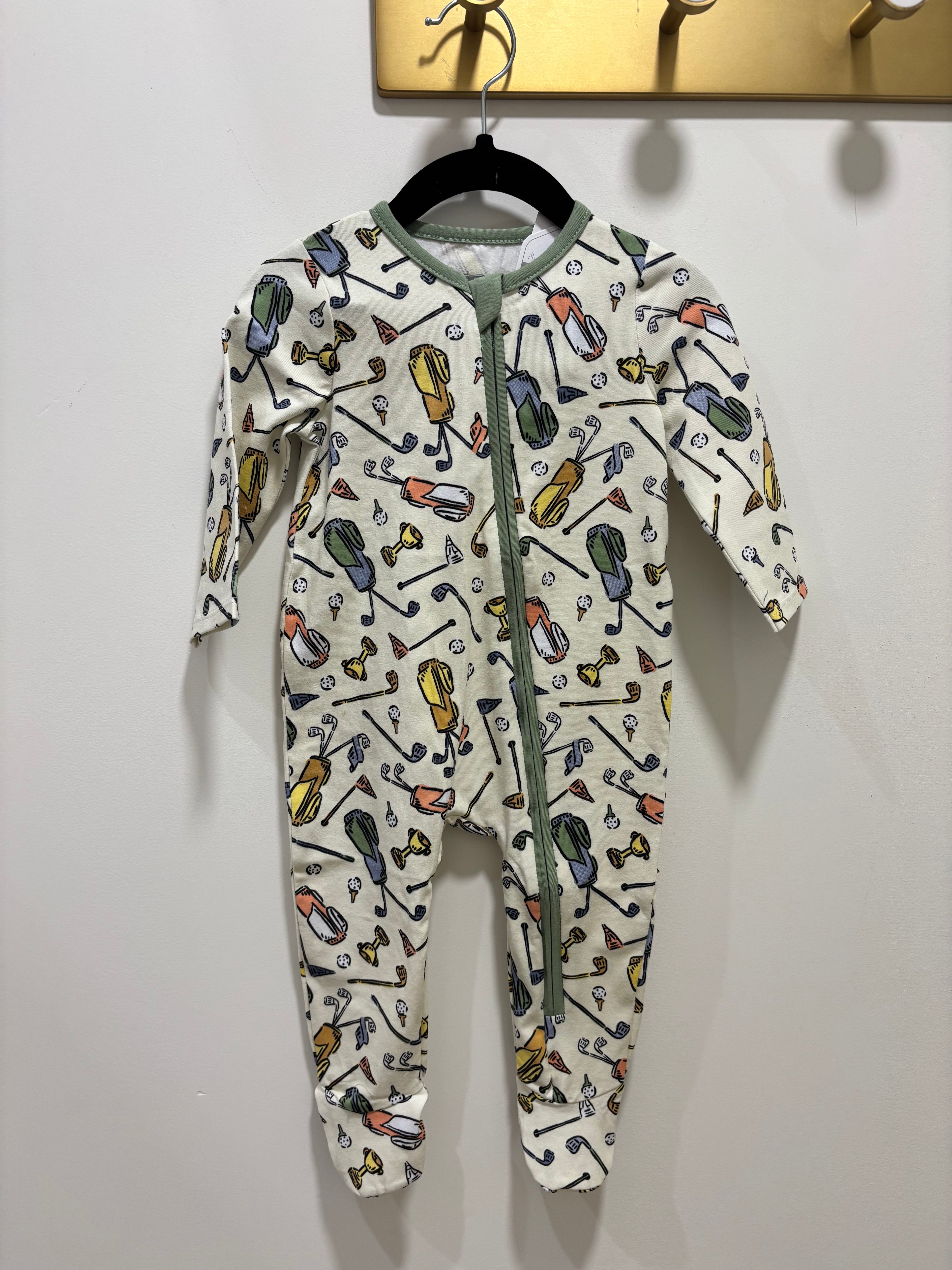 Mudpie Golf Club Onesie Pajamas