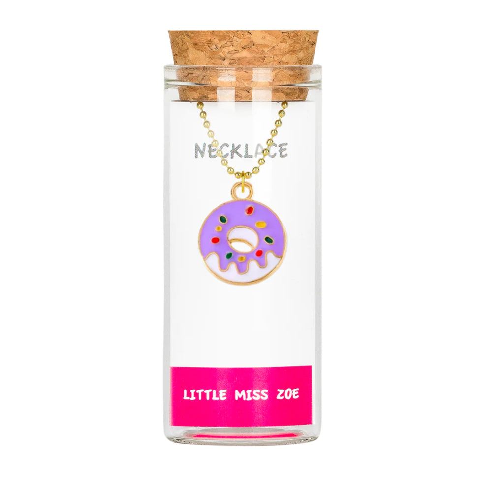 Little Miss Zoe Charm Necklace In Glass Bottle