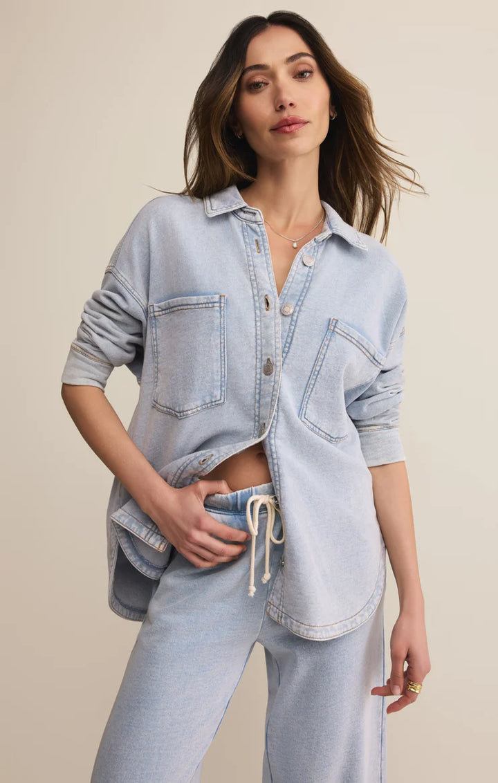 Z Supply Knit Denim Jacket