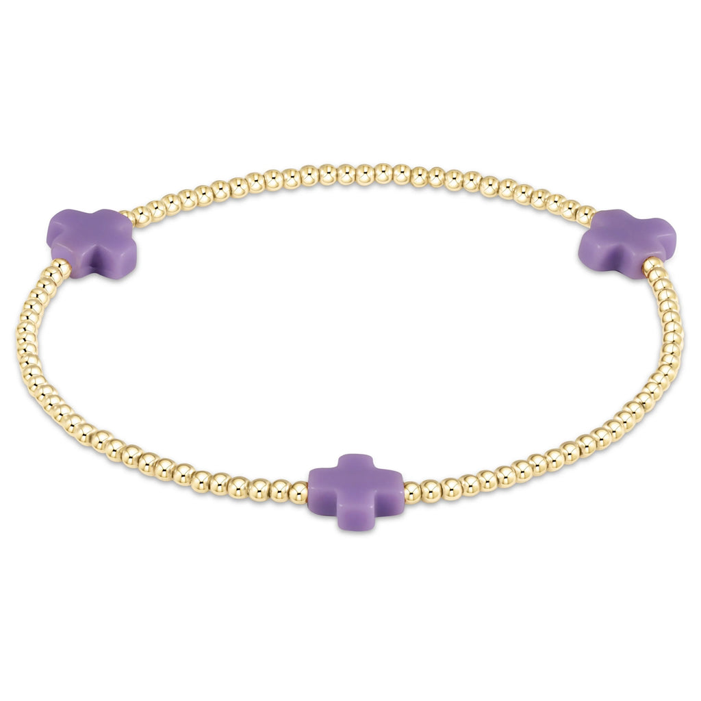 Enewton Small Gold Bead Cross Bracelet