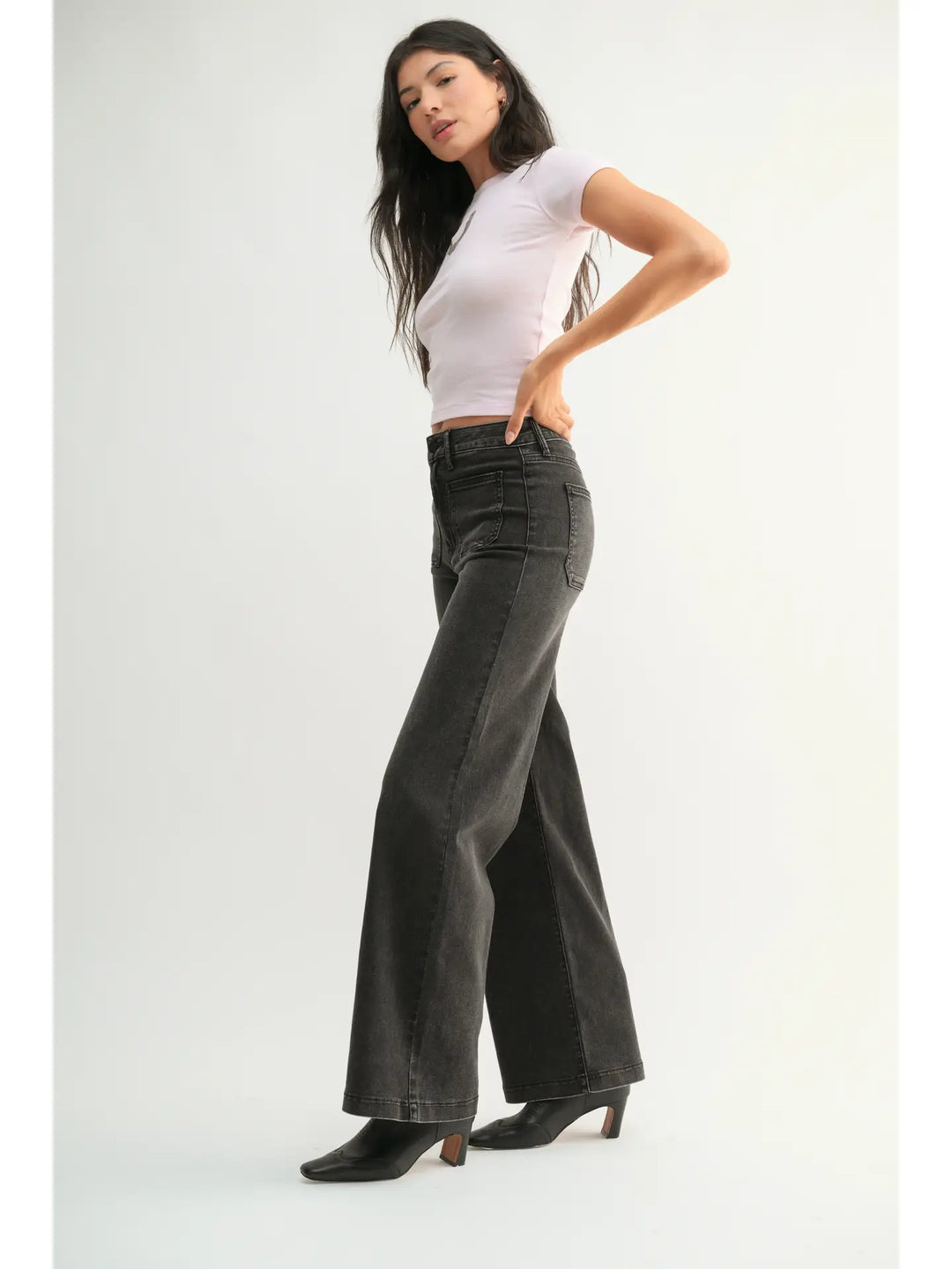 Black Wide Leg Jean