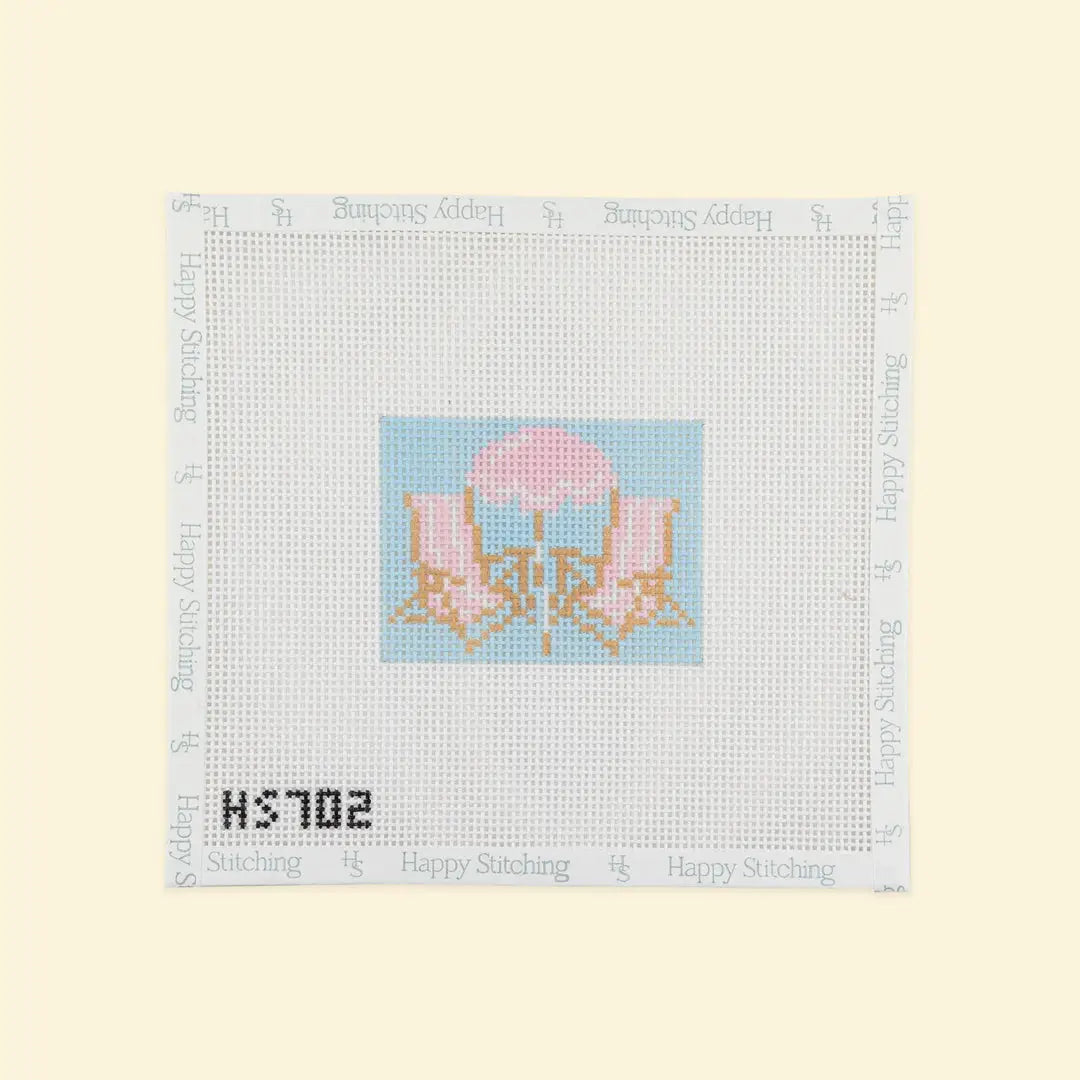 Happy Stitching Luggage Tag Needlepoint Kit