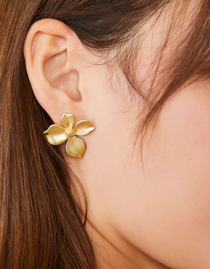 Spartina 499 Wallflower Gold Stud Earring