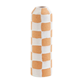 Mudpie Check Terracotta Stem Vase