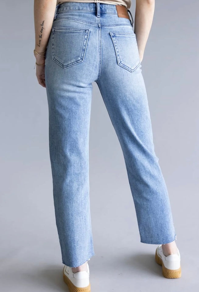 Hidden Tracey High Rise Cropped Straight Leg Jeans