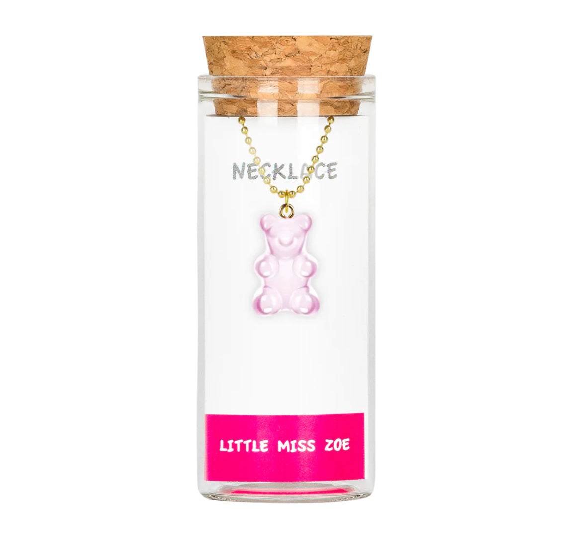 Little Miss Zoe Charm Necklace In Glass Bottle