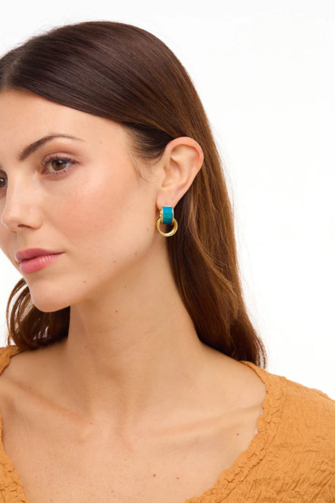 Brackish Eleuthera Two Piece Hoop Earring