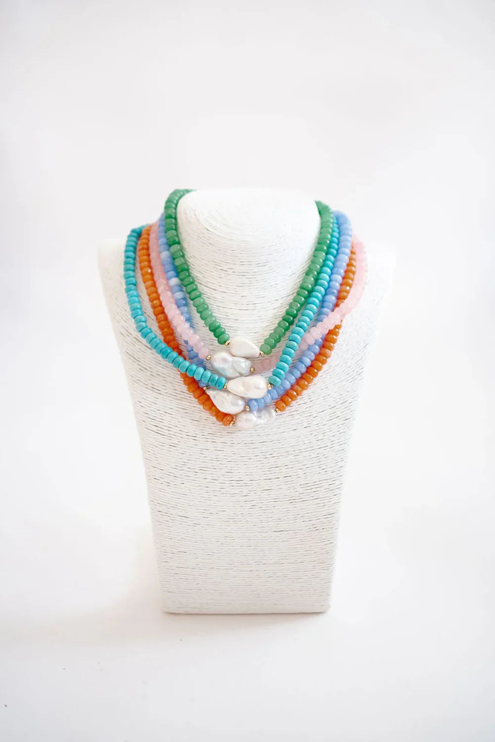 Lisi Lerch Susie Quartz Beaded Necklace with Freshwater Pearl
