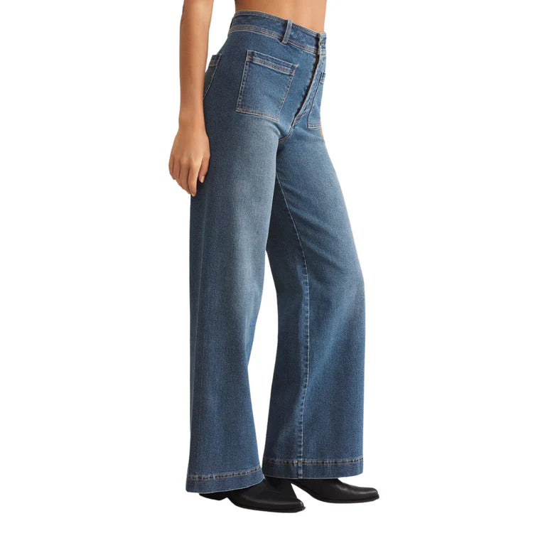 Z Supply Bradley Denim Pant Vintage Indigo