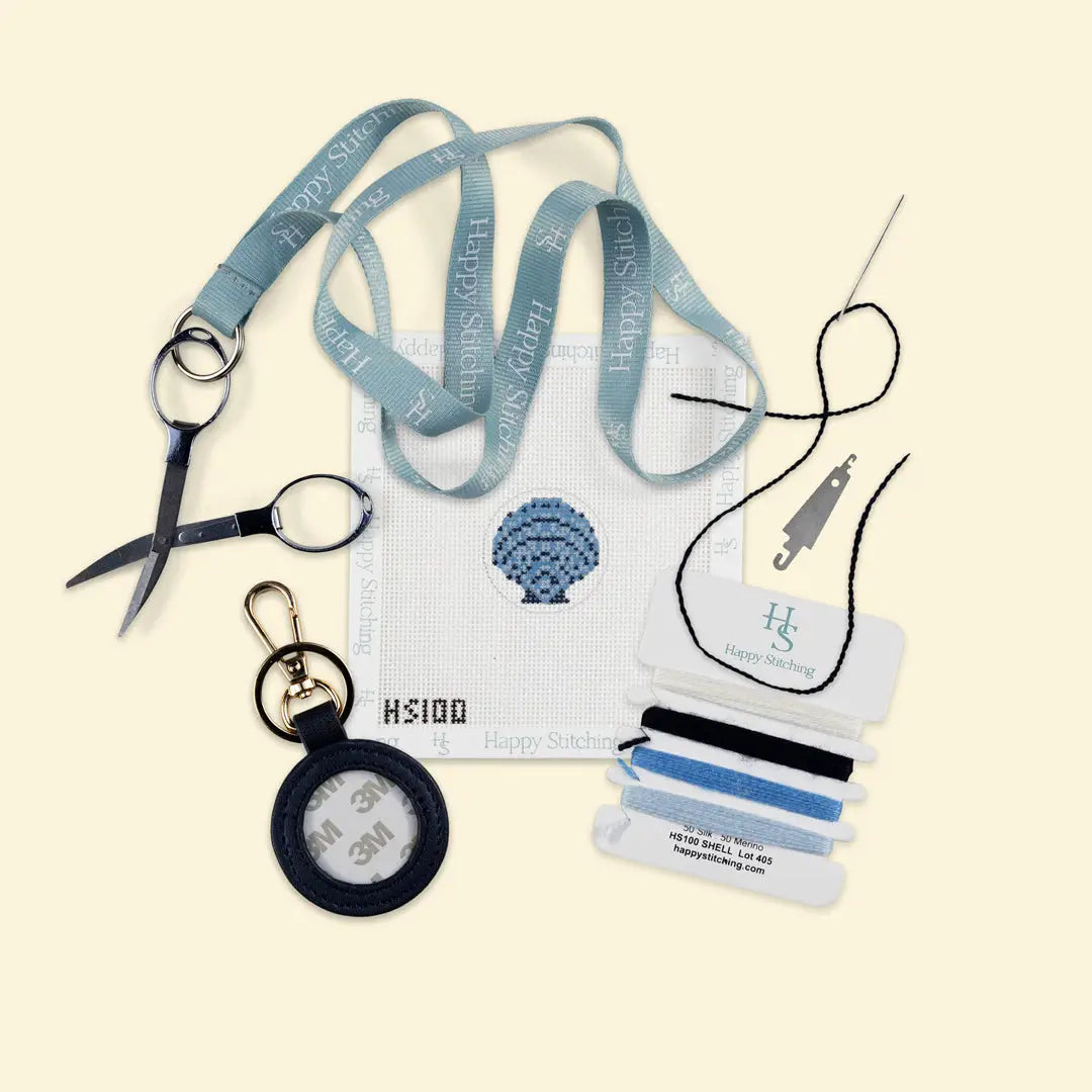 Happy Stitching Key Fob Needlepoint Kit