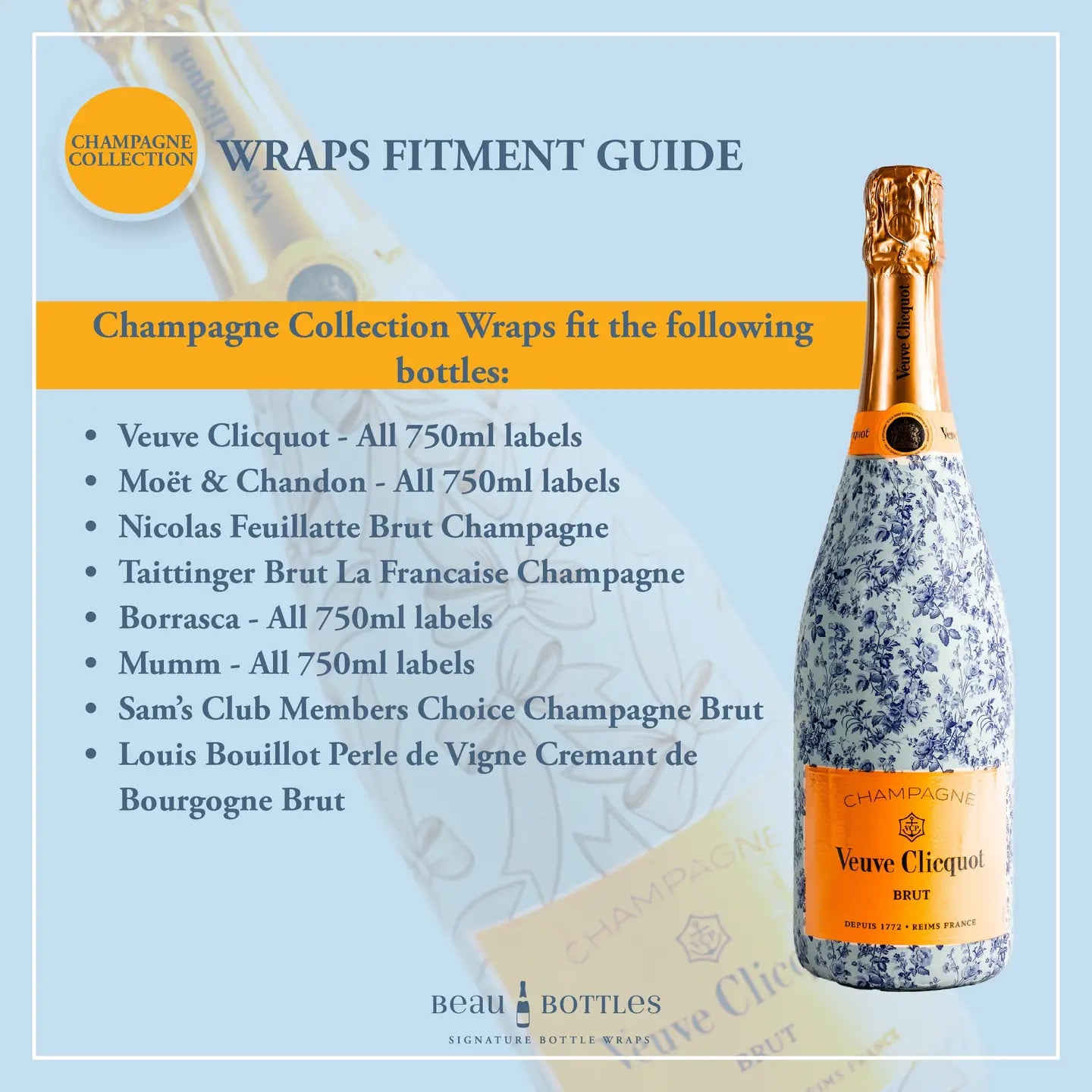 Beau Bottles Champagne Bottle Wrap