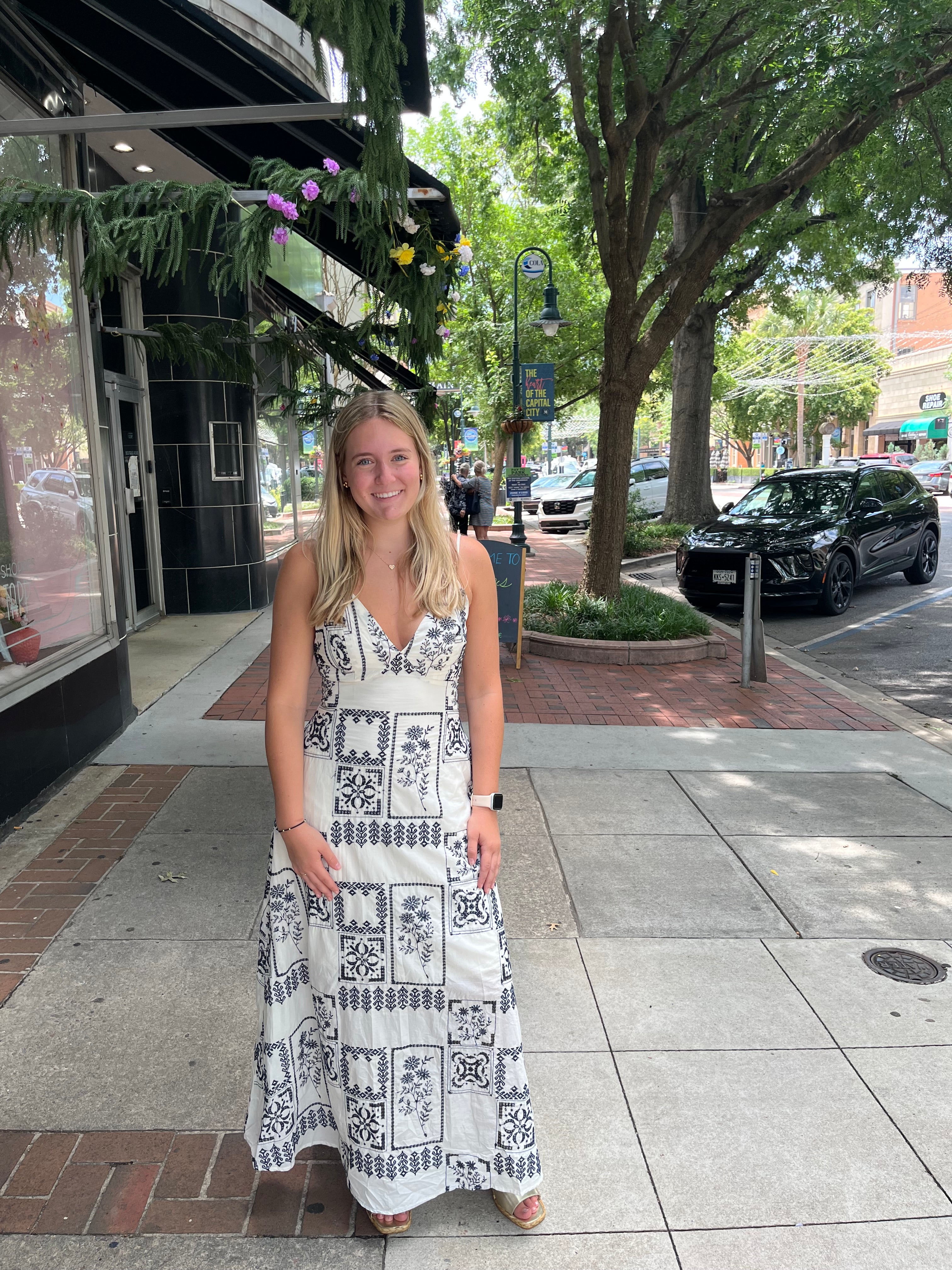 Illailla Navy and White Dress