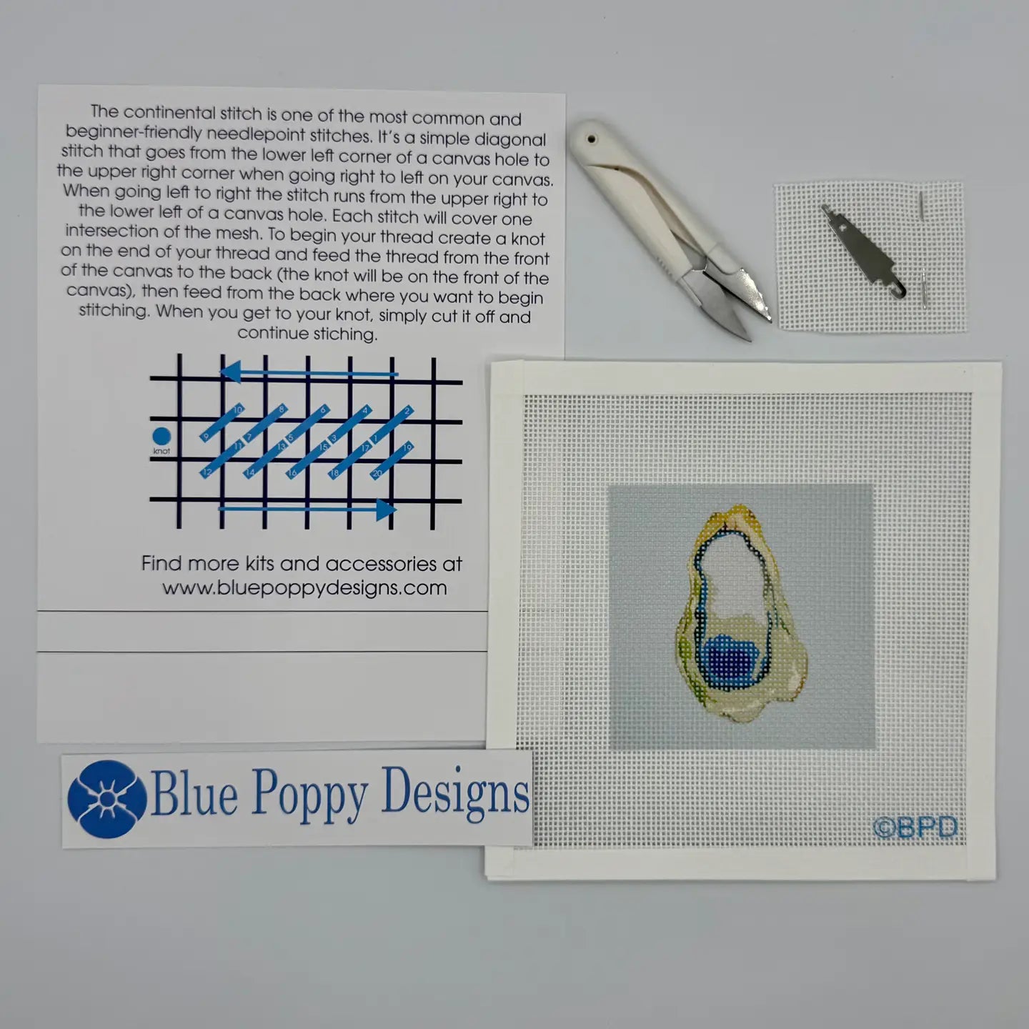 Blue Poppy Designs Needlepoint Kit