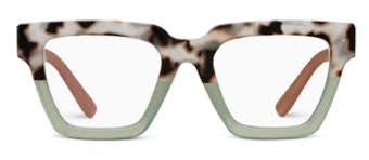 Peepers Take a Bow chai tortoise green