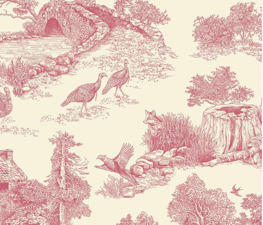 Brook Isle Woodland Toile Paper Placemats- Set of 20