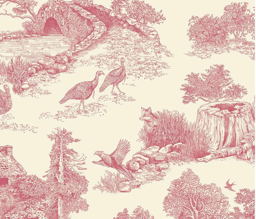 Brook Isle Woodland Toile Paper Placemats- Set of 20