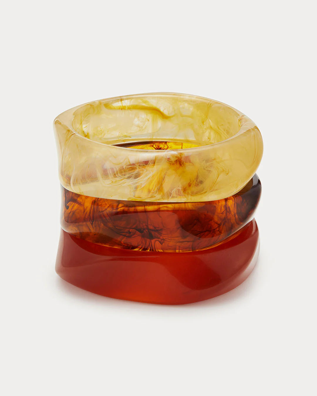 Luv AJ The Formentera Bangle Set Of Three Tortoise