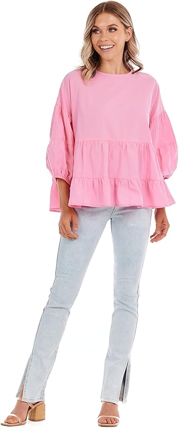 Mudpie Stoney Flounce Top