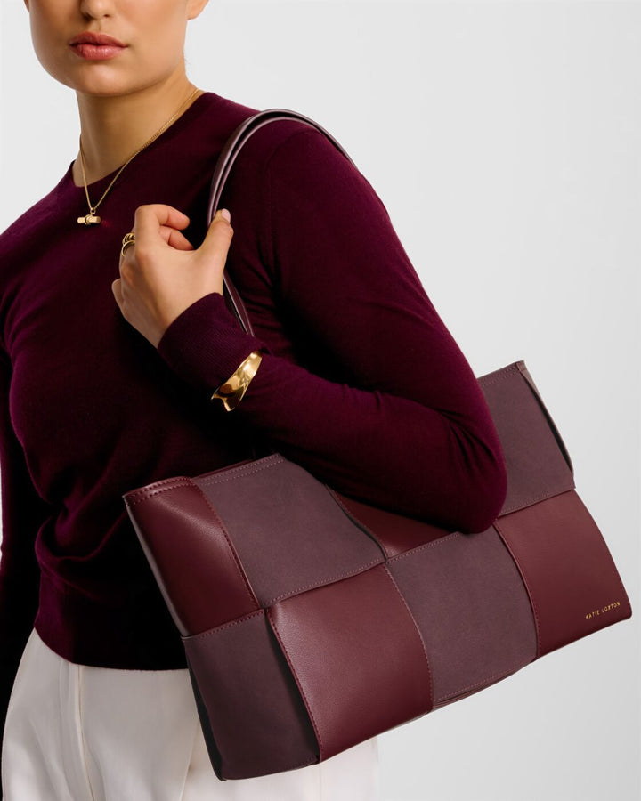 Katie Loxton Taya Woven Suedette Tote Bag