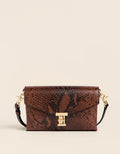 Spartina 449 Siren Victoria Leather Crossbody Brown Python